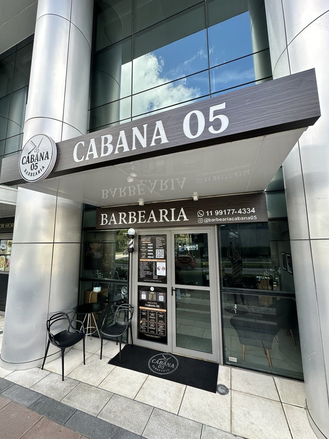 Fachada da Cabana 05 no Edifício Cidade Viva Offices